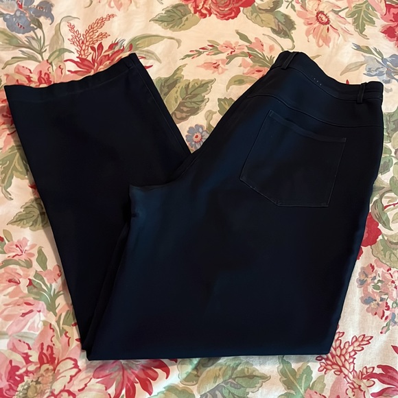 ST JOHN SPORT Size 16 Casual Career Dress Straight Leg Flatfront GOLD HW classic - Picture 2 of 16